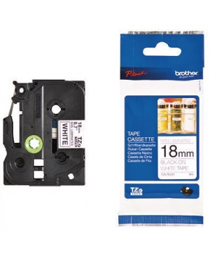 P-touch Schriftbandkassette TZEN241 18mmx8m unlaminiert sw auf ws