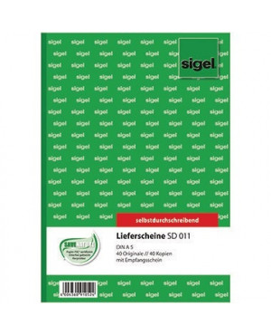 Sigel Lieferschein SD11 DIN A5 selbstdurchschreibend 2x40Blatt