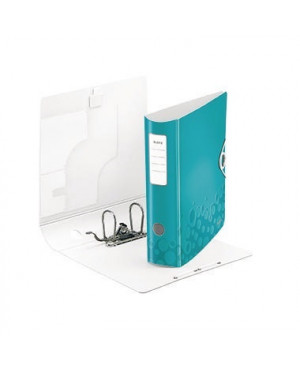 Leitz Ordner Active WOW 11060051 DIN A4 80mm Polypropylen eisblau
