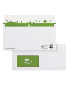 beECO Briefumschlag 2720161 DIN lang mF hk FSC weiß
