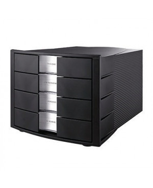 HAN Schubladenbox IMPULS 1010-X-13 DIN C4 4Schubfächer schwarz