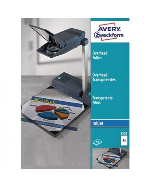 Avery Zweckform Inkjetfolie 2502 DIN A4 transparent 50 St./Pack.
