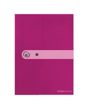 Herlitz Dokumententasche 11217122 DIN A4 Druckknopf PP opak beere