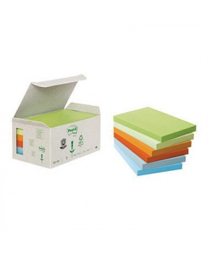Post-it Haftnotiz Recycling Notes Pastel 6551GB 127x76mm 6 St./Pack.