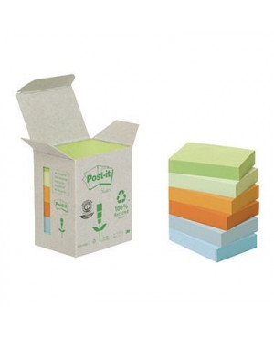 Post-it Haftnotiz Recycling Notes Pastel 6531GB 51x38mm 6 St./Pack.