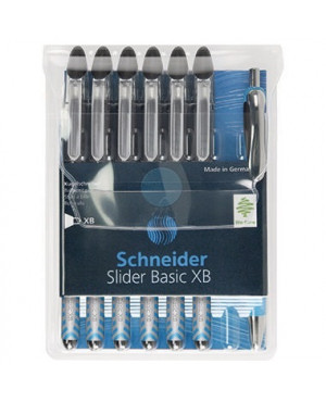 Schneider Kugelschreiber Slider XB 50-151276 schwarz 6 St./Pack.