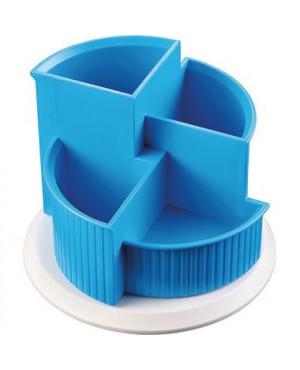 helit Multiköcher Linear H6390530 drehbar 4Fächer blue lagoon