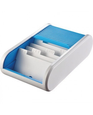 helit Visitenkartenbox Linear H6218030 300Karten blue lagoon