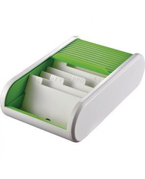 helit Visitenkartenbox Linear H6218050 300Karten apple green