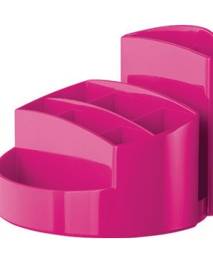 HAN Stifteköcher RONDO 17460-96 9Fächer Polystyrol pink