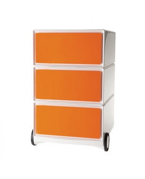 easyBox Rollcontainer Modell A EBGHX3.05 3Schubladen orange
