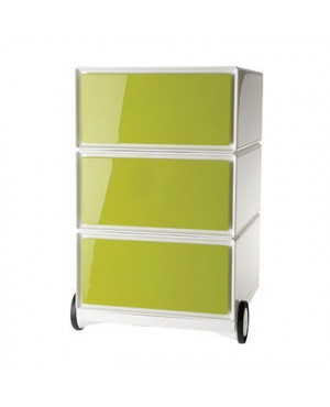 easyBox Rollcontainer Modell A EBGHX3.08 3Schubladen grün