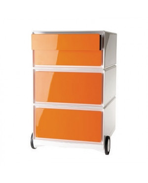 easyBox Rollcontainer Modell B EBGHPH.05 2Schubladen orange