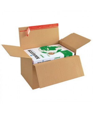 ColomPac Versandkarton CP141.101 DIN A5+ 22,9x5-11,5x16,4cm braun