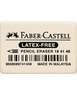 Faber-Castell Radierer 184140 Kautschuk weiß