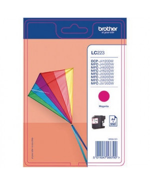 Brother Tintenpatrone LC223M 550 Seiten magenta