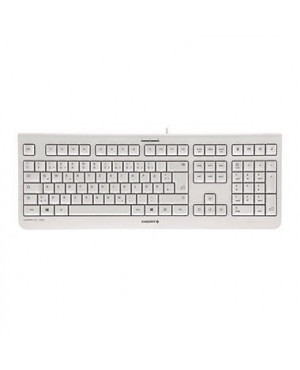 Cherry Tastatur KC1000 JK-0800DE-0 USB Flüsteranschlag weiß/grau