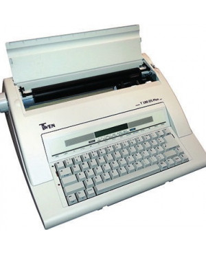 TWEN Schreibmaschine T 180DS Plus 583 mit Display portable weiß