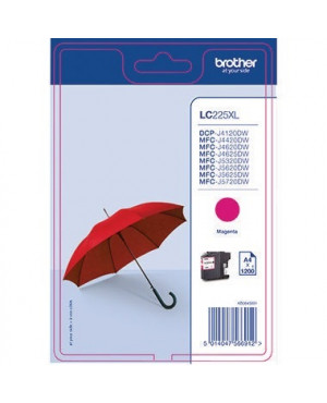 Brother Tintenpatrone LC225XLM 1.200Seiten magenta