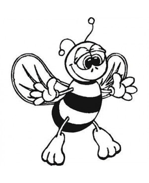 Motivstempel Biene Naturholz