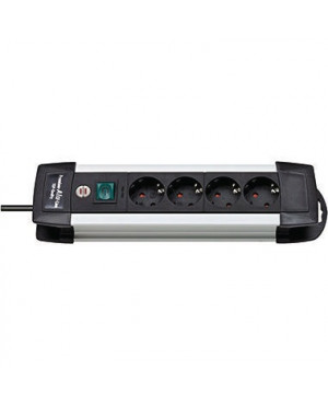 brennenstuhl Steckdosenleiste Alu-Line 1391000014 4fach sw