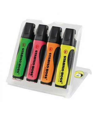 STABILO Textmarker BOSS EXECUTIVE 73/4 2-5mm sortiert 4 St./Pack.