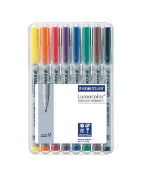 STAEDTLER Folienschreiber Lumocolor 315 WP8 1mm sortiert 8 St./Pack.