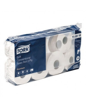 Tork Toilettenpapier Premium 110316 3lagig weiß 8 Rl./Pack.