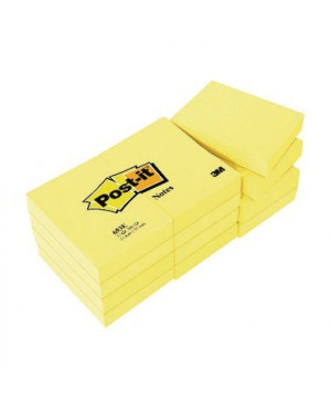 Post-it Haftnotiz Notes 653E 51x38mm gelb 12 St./Pack.
