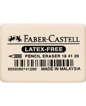 Faber-Castell Radierer 184120 Kautschuk weiß