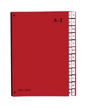 PAGNA Pultordner 24249-01 DIN A4 A-Z 24Fächer Polypropylen rt