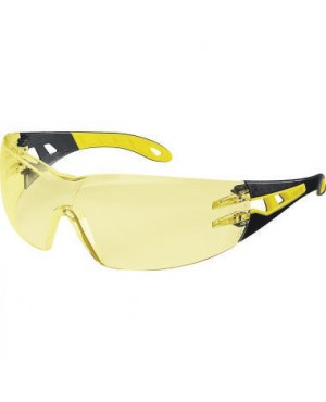 uvex Schutzbrille pheos 9192 385 HC/AF amber schwarz/gelb