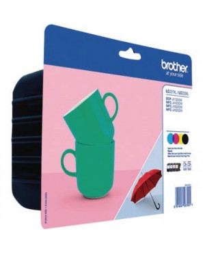 Brother Tintenpatrone LC227XL 1.200Seiten sw/c/m/y 4 St./Pack.