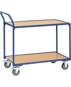 Fetra Tischwagen 2740 850x500mm 2Böden blau