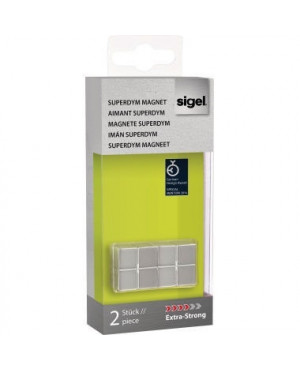 Sigel Magnet SuperDym C10 GL704 Cube 20x10x20mm silber 2 St./Pack.