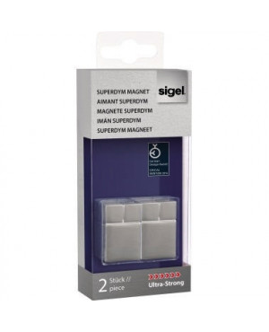 Sigel Magnet SuperDym C30 GL707 Cube 20x30x20mm silber 2 St./Pack.
