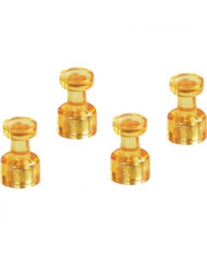 magnetoplan Magnet Memohalter 1666144 18mm gelb 4 St./Pack.