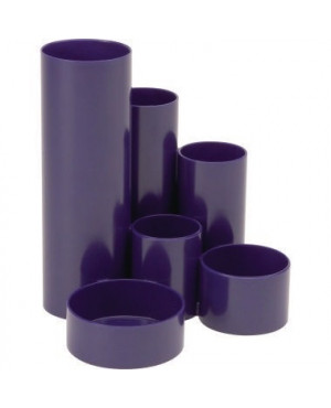 MAUL Stifteköcher MAULdeskbox 4115537 rund 6Fächer Kunststoff bl