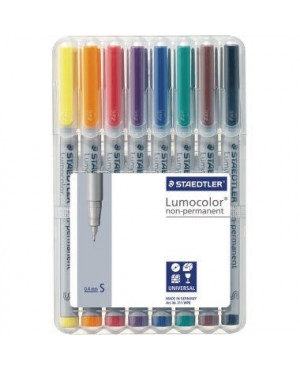 STAEDTLER Folienschreiber Lumocolor 311 WP8 0,4mm sortiert 8 St./Pack.