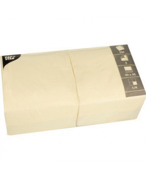 PAPSTAR Serviette 12478 33x33cm 3lagig creme 250 St./Pack.