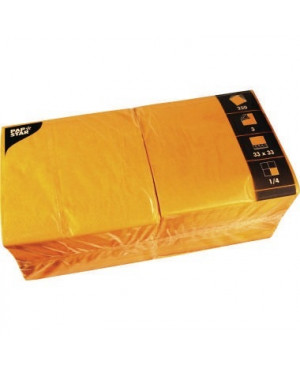 PAPSTAR Serviette 81658 33x33cm 1/4Falz 3lagig orange 250 St./Pack.