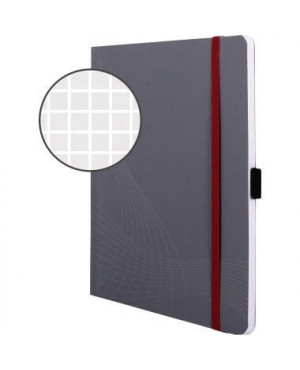 Avery Zweckform Notizbuch 7019 DIN A5 kariert 80Bl. grau