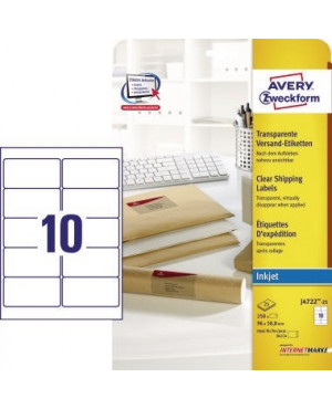 Avery Zweckform Adressetikett J4722-25 tr 250 St./Pack.