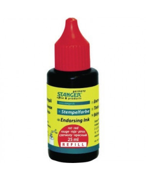 STANGER Stempelfarbe 01800302 25ml ohne Öl rot