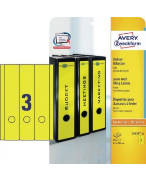 Avery Zweckform Ordneretikett L4755-20 lang/breit ge 60 St./Pack.