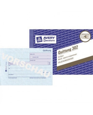 Avery Zweckform Quittung 302 DIN A6 quer 50Blatt