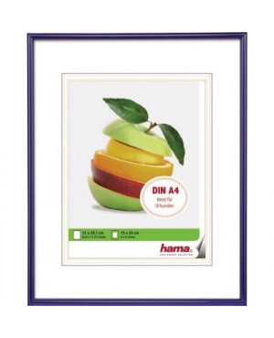 Hama Bilderrahmen Sevilla 00066312 21x29,7cm Kunststoff blau