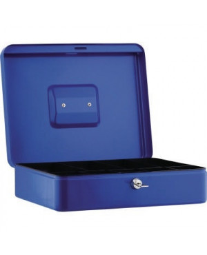 Geldkassette 30x9x24cm 5Fächer blau