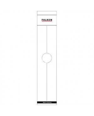 Falken Ordnerrückenschild 11287067 70mm weiß 10 St./Pack.