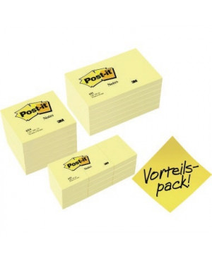Post-it Haftnotiz Promotion Sparset 654655P gelb 24 St./Pack.